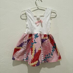 Daydreamers Baby Girl Dress S Small 3-6 Months White Pink Spring Summer